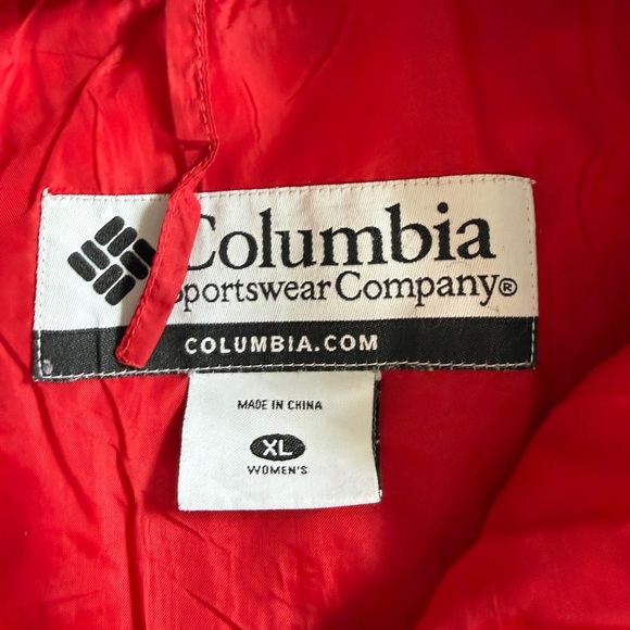 Columbia Women's Red Down Waterproof Jacket - Size XL - Picture 2 of 8